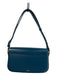 A.P.C Ocean Blue Leather Gold hardware Flap Closure Structured Bag Ocean Blue / S/M