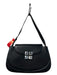 Givenchy Black Leather Mother of Pearl Logo Flap Closure Structured Bag Black / M