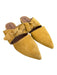 Jeffrey Campbell Shoe Size 6.5 Mustard Suede Pointed Toe Strap with Bow Shoes Mustard / 6.5
