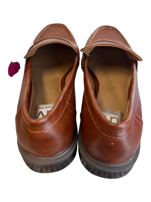 Dolce Vita Shoe Size 6.5 Brown Leather Square Toe Loafer Flat Shoes Brown / 6.5