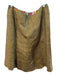 Etro Size 46 Green Linen Blend Back Zip lined Knee Length A line Skirt Green / 46