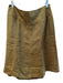 Etro Size 46 Green Linen Blend Back Zip lined Knee Length A line Skirt Green / 46