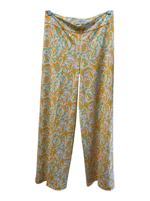 Avenue Montaigne Size 0 Green, Orange & Pink Polyester Stretch Waist Pants Green, Orange & Pink / 0