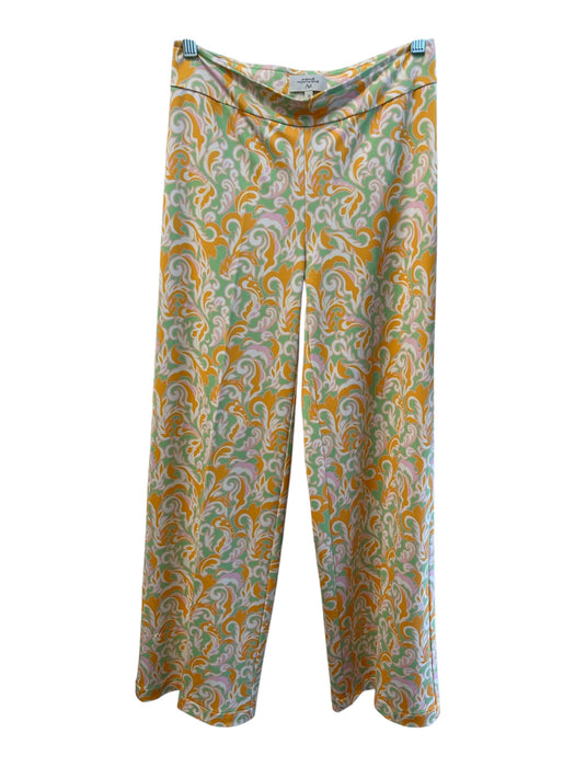 Avenue Montaigne Size 0 Green, Orange & Pink Polyester Stretch Waist Pants Green, Orange & Pink / 0