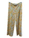 Avenue Montaigne Size 0 Green, Orange & Pink Polyester Stretch Waist Pants Green, Orange & Pink / 0