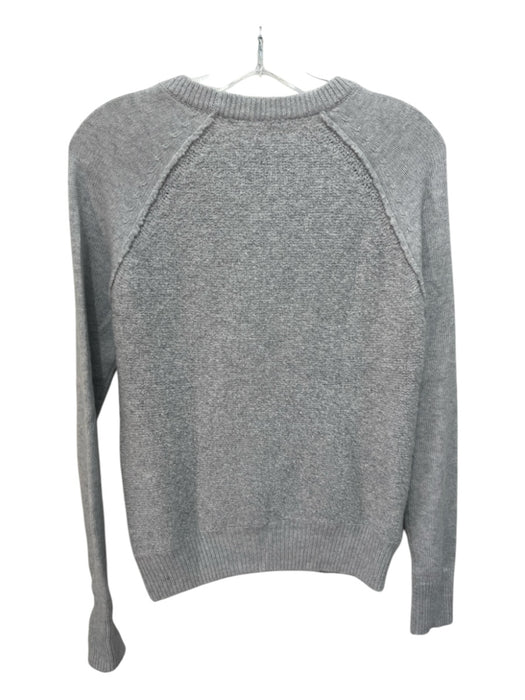 Autumn Cashmere Size XS Gray Cashmere Metallic Thread Crew Neck Sweater Gray / XS