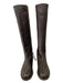 Stuart Weitzman Shoe Size 8.5 Brown Embossed Leather Elastic Stacked Boots Brown / 8.5