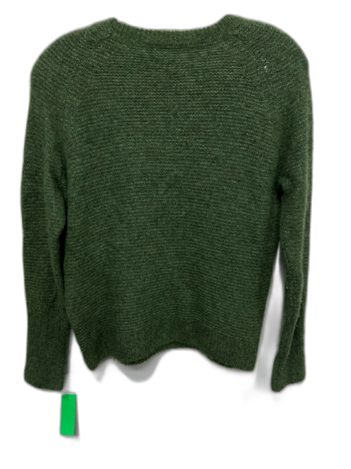 MaxMara Size XS/S Green Cashmere Blend Long Sleeve Crew Neck Fuzzy Sweater Green / XS/S