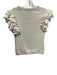 Cleobella Size M White Cotton Ruffle Cap Sleeve Cable Knit Top White / M