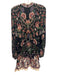 Farm Size S Navy & Multi Viscose Long Sleeve Floral high neck Dress Navy & Multi / S