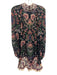 Farm Size S Navy & Multi Viscose Long Sleeve Floral high neck Dress Navy & Multi / S