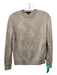 Lafayette 148 Size XS Tan Beige Silk Blend Long Sleeve Jacquard Print Sweater Tan Beige / XS