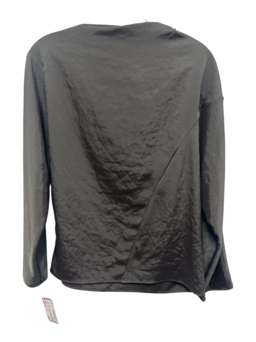 Karolina Zmarlak Size XS Black Polyester Long Sleeve Ruched Detail Top Black / XS