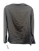 Karolina Zmarlak Size XS Black Polyester Long Sleeve Ruched Detail Top Black / XS