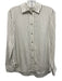 Vince Size XS White & Black Silk Blend Striped Long Sleeve Button Up Shirt Top White & Black / XS