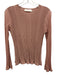 Zimmermann Size 0 Pink Missing Fabric Tag Metallic Thread Ribbed Knit Top Pink / 0