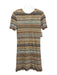Missoni Size 40 Beige, Blue & Brown Viscose Blend Knit Abstract Stripe Dress Beige, Blue & Brown / 40