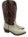 Partow Shoe Size 39.5 Brown & White Leather Pointed Toe Western Knee High Boots Brown & White / 39.5