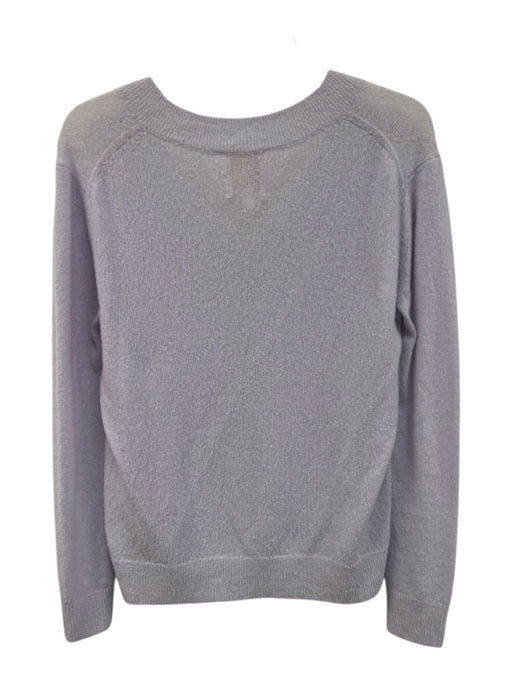 TWP Size XS Light Purple Cashmere & Nylon Long Sleeve V Neck Textured Sweater Light Purple / XS
