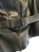 KZ_K STUDIO Size XS Black Lamb leather Sleeveless Deep V Vest Top Black / XS