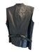 KZ_K STUDIO Size XS Black Lamb leather Sleeveless Deep V Vest Top Black / XS