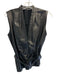KZ_K STUDIO Size XS Black Lamb leather Sleeveless Deep V Vest Top Black / XS