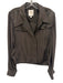 TWP Size S Taupe Brown Silk Fabric Block Buttons Long Puff Sleeve Jacket Taupe Brown / S