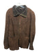 Miu Miu As Is-Odor Size 52 Brown Solid Buttons front pocket Men's Jacket 52