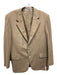 Brioni AS IS Brown Cashmere Solid 2 Button Men's Blazer 42