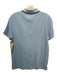 Prada Size Est S Light blue Cotton Solid Polo Men's Short Sleeve Est S