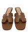 Steve Madden Shoe Size 11 Brown Leather Flat H Mule Slides Sandals Brown / 11