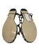 Altuzarra Shoe Size 41 Beige & Black Woven Raffia Thong T-Strap Flat Sandals Beige & Black / 41