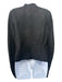 Rick Owens Size M Black Leather & Silk Draped Long Sleeve Moto Jacket Black / M