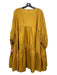 Anaak Size 0 Mustard Yellow Silk Scoop Neck Long Sleeve Dress Mustard Yellow / 0