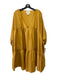 Anaak Size 0 Mustard Yellow Silk Scoop Neck Long Sleeve Dress Mustard Yellow / 0