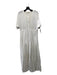 Loveshackfancy Size L White Cotton Button Front Pleated Lace Detail Midi Dress White / L