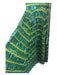 Altuzarra Size 42/L Green, Yellow, Blue Polyester Pleated Tie Dye Dress Green, Yellow, Blue / 42/L