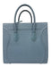 Celine Blue Leather Rolled Handles Bag Blue / M