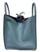 Celine Blue Leather Rolled Handles Bag Blue / M