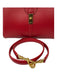 Celine Red Leather Turnlock Gold Hardware Flap Top Handle Bag Red / M