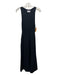 XiRENA Size M Black Cotton Ribbed Racerback Slit Pocket Maxi Dress Black / M