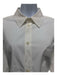 Balenciaga Size 36 White Cotton Long Sleeve Button Up & Collar Side Slits Dress White / 36