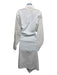 Balenciaga Size 36 White Cotton Long Sleeve Button Up & Collar Side Slits Dress White / 36