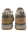 Chloe Shoe Size 41 Beige, Black, Cream Synthetic Knit Ribbed Sole Sneakers Beige, Black, Cream / 41