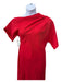 Co Size Large Tomato Red Viscose Boat Neck Assymetric Sleeves Bias Cut Dress Tomato Red / Large