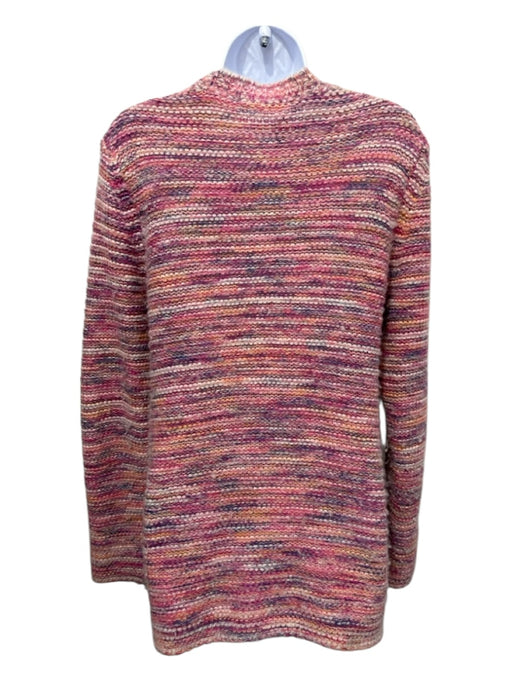 Gabriela Hearst Size L Pink, Cream, Orange, Purple Cashmere Stripe Cardigan Pink, Cream, Orange, Purple / L