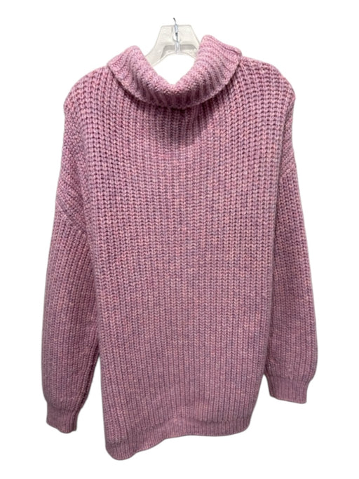 Isabel Marant Size M / 42 Pink & Purple Wool & Acrylic Funnel Neck Sweater Pink & Purple / M / 42