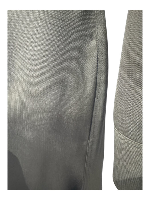 Victoria Beckham Size 8 Olive Green Wool Utility Shoulder Shirt dress Dress Olive Green / 8