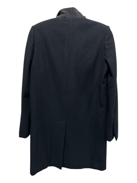 Stella McCartney Size S / 40 Black Wool & Cashmere One Button Shoulder Pads Coat Black / S / 40
