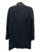 Stella McCartney Size S / 40 Black Wool & Cashmere One Button Shoulder Pads Coat Black / S / 40
